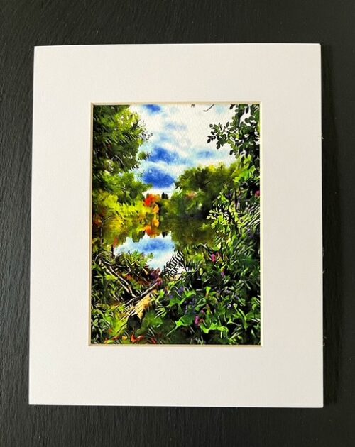 Landscape notecard